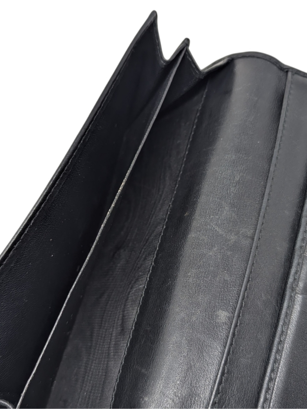Gucci Guccissima Black Leather Interlocking GG Embossed Long Continental Wallet - Picture 8 of 16